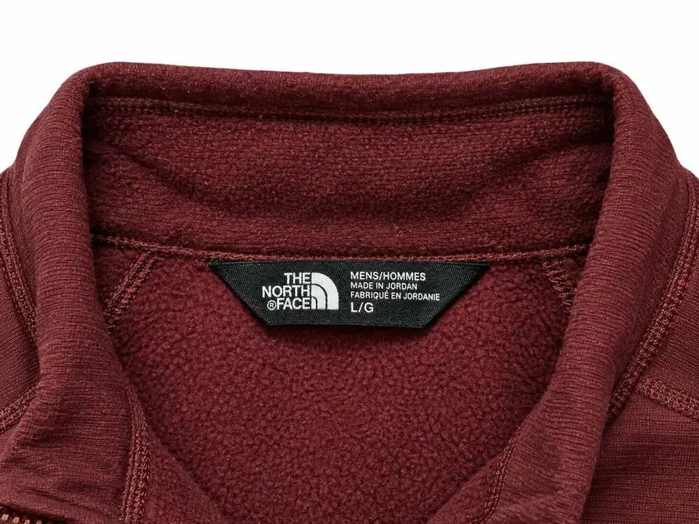 The North Face Men's Canyonlands 1/2 Zip Pullover Fleece Maroon Size L